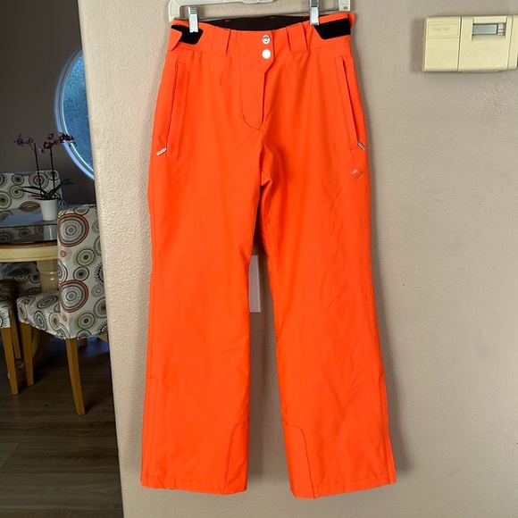 Descente Ellie ski pants orange snowboard 3M Thinsulate 60 grams insulation NWOT - Picture 1 of 9
